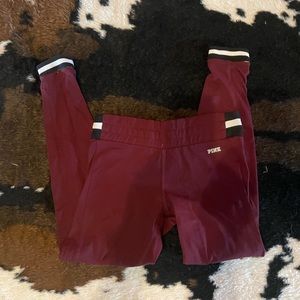 PINK maroon leggings